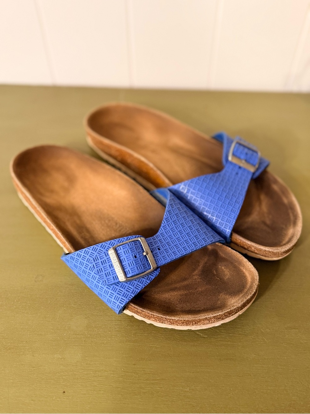 Birkenstock Blue Women's Single-Buckle Slide Sandals